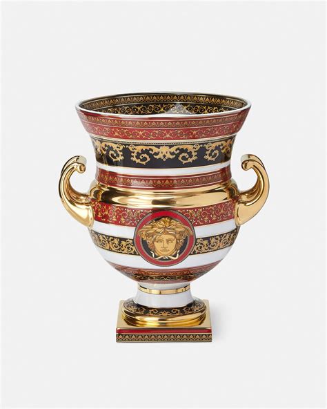 Medusa Amphora Vase 24,4 cm Red,Gold 